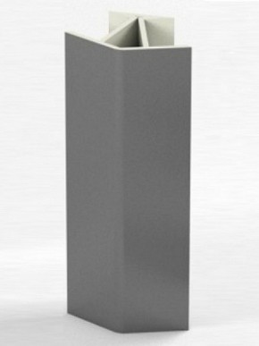 Угловое соединение для цоколя 135 гр. h150 мм (Алюминий, Белый, Черный, Сономаый) в Тарко-Сале - tarko-sale.ok-mebel.com | фото