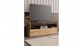 ВЕГАС Тумба ТВ (Дуб Вотан/Ателье темный​​​​​​​) в Тарко-Сале - tarko-sale.ok-mebel.com | фото