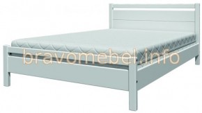 ВЕРОНИКА-1 Кровать из массива 1400 (Белый античный) в Тарко-Сале - tarko-sale.ok-mebel.com | фото