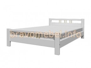ВЕРОНИКА-3 Кровать из массива 1200 (Белый античный) в Тарко-Сале - tarko-sale.ok-mebel.com | фото