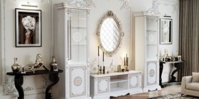 Витрина 1- дверная (12.321) Грация (белый/золото) в Тарко-Сале - tarko-sale.ok-mebel.com | фото 2
