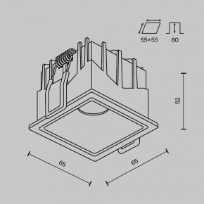 Встраиваемый светильник Maytoni Alfa LED DL043-01-10W4K-SQ-B-1 в Тарко-Сале - tarko-sale.ok-mebel.com | фото 11