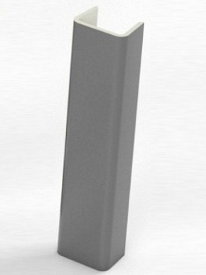 Торцевая заглушка  для цоколя h100 мм (Алюминий, Белый, Черный, Сонома) в Тарко-Сале - tarko-sale.ok-mebel.com | фото 1