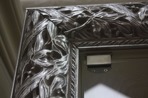 Зеркало большое Тиффани Premium черная/серебро (ТФ/02(П) в Тарко-Сале - tarko-sale.ok-mebel.com | фото 4