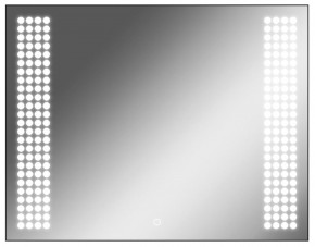 Зеркало Cosmo 90 black с подсветкой Sansa (SC1051Z) в Тарко-Сале - tarko-sale.ok-mebel.com | фото 1