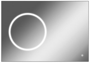 Зеркало Eclipse 100 black с подсветкой Sansa (SE1032Z) в Тарко-Сале - tarko-sale.ok-mebel.com | фото