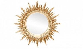 Зеркало круглое золото (1810(1) в Тарко-Сале - tarko-sale.ok-mebel.com | фото 1