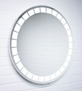 Зеркало Маскат 700х700 с подсветкой Домино (GL7057Z) в Тарко-Сале - tarko-sale.ok-mebel.com | фото 3