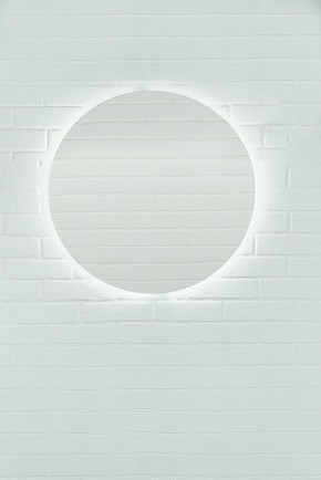 Зеркало Moon 72 white с подсветкой Sansa (SMo1046Z) в Тарко-Сале - tarko-sale.ok-mebel.com | фото 3
